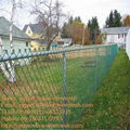 Extruded vinyl chain link fence  for