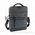 Kingslong linen waterproof backpack double shoulders 15.6 inches school bag