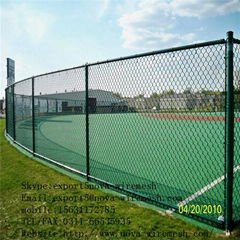 Extruded vinyl chain link fence 