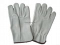 Quality full split cowhide leahter safty driving gloves 