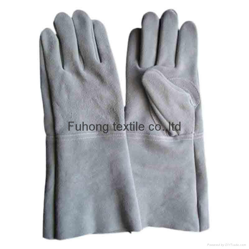 Cheap price Full palm cow leather welding safety gloves 