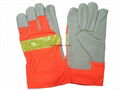 Cheap price good quality pig leather working docker glove  1