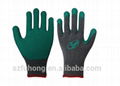 Grey nitrile coated working gloves with