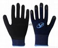 Cheap price latex coated working safety gloves with CE DNN328  2