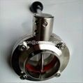SS304/316L   DN101   sanitary butterfly valve(Welding)   2