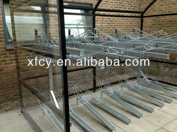 Outdoor  two tier bike rack double deck bike rack 4