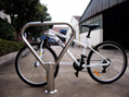 Triangle steel bike stand Loop bike rack
