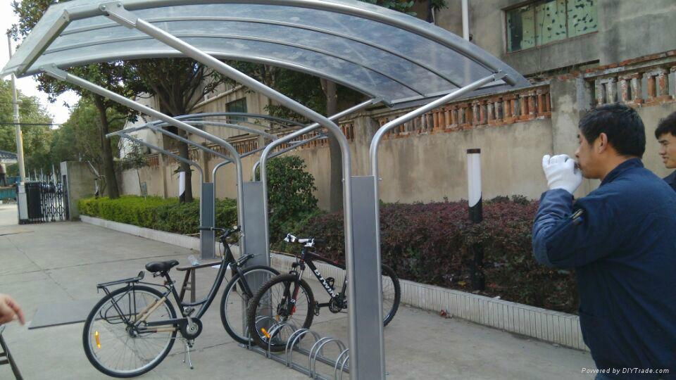 2015 Two Sided Bike Shelter /Grid Bike Parking Rack  4