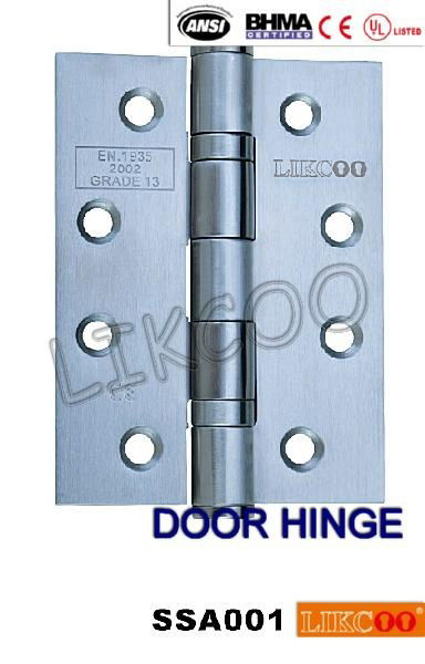 SSA001 CE EN1935 grade13 certificate door hinge stainless steel 2BB / 4BB