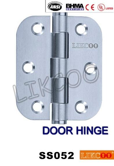 SS052 SUS304 stainless steel round corner hinge, door hinge OEM