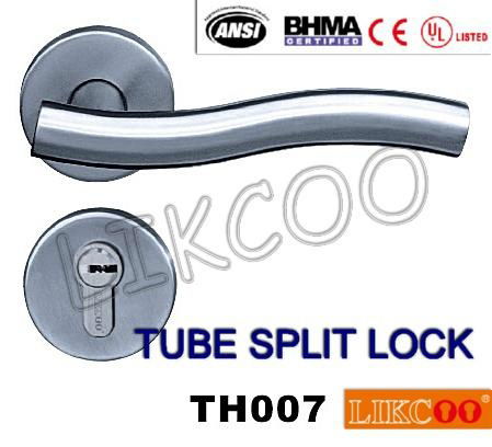 TH004 Popular lever door handle lock, split pull handle, door handles 3