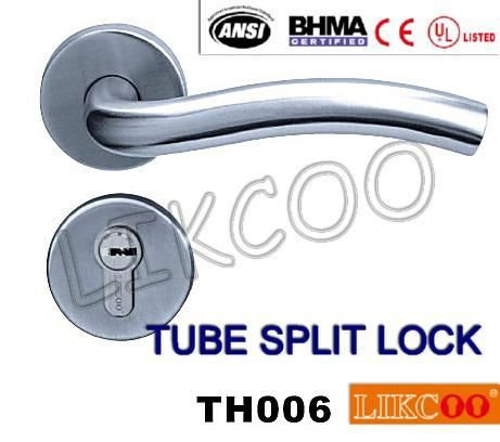 TH004 Popular lever door handle lock, split pull handle, door handles 4