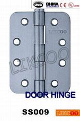 SS009 SUS304 round corner door hinges with CE, BHMA or UL certificates OEM