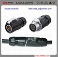 UL approved male and female waterproof 3 pin wire connector  1