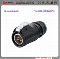 UL approved male and female waterproof 3 pin wire connector  2