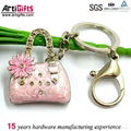 Promotional metal printed metal keyring chian 4