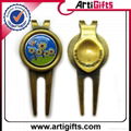 Promotion metal golf cap clip with ball marker