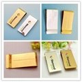 2015 Promotion gold metal money clips with customized logo 2