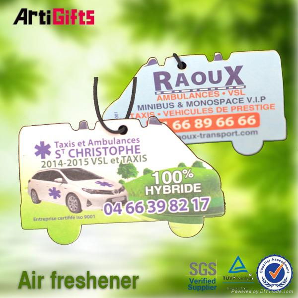 Make hanging paper car air freshener 4