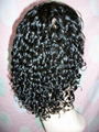 Custom Short Curl Synthetic front Lace Wigs 3