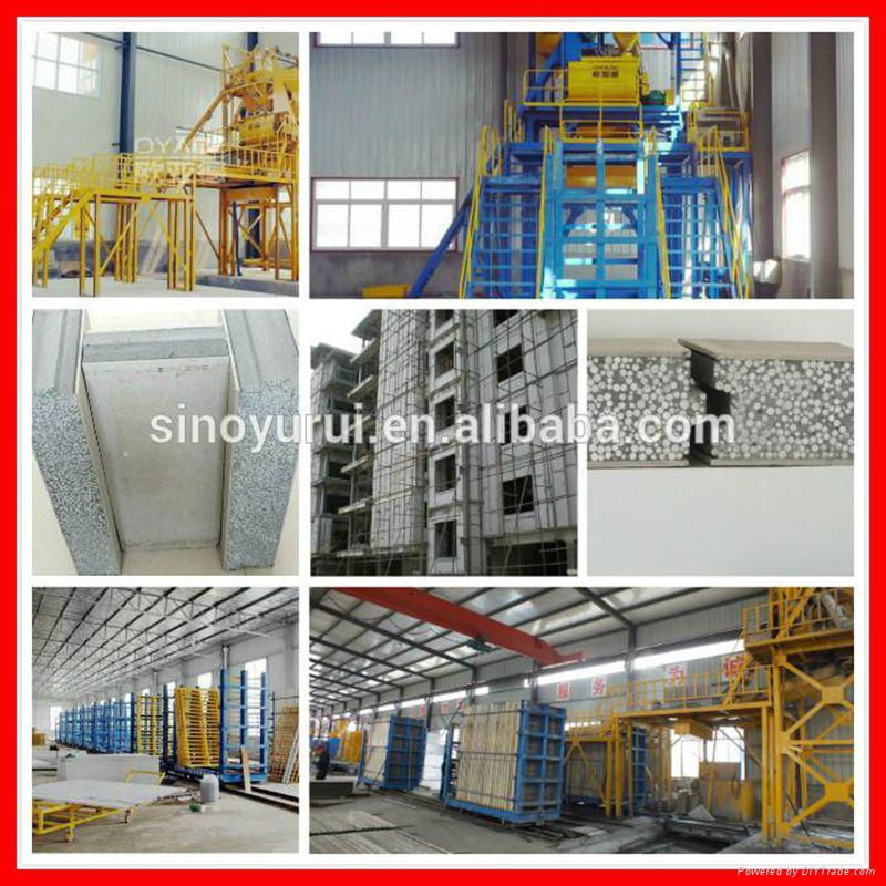 400,000 sqm/year automatic mgo eps cement sandwich panel production machine line 3