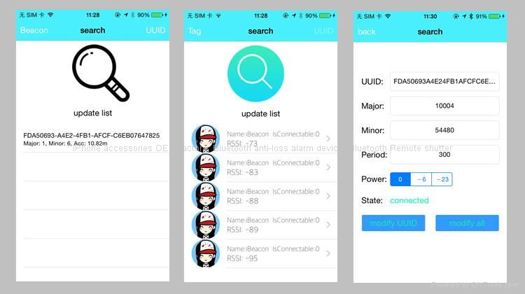 MFI Bluetooth4.0 Programmable UUID,Major,Minor USB Ibeacon 5