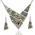 Fashion accessories necklace and earrings jewelry set 1