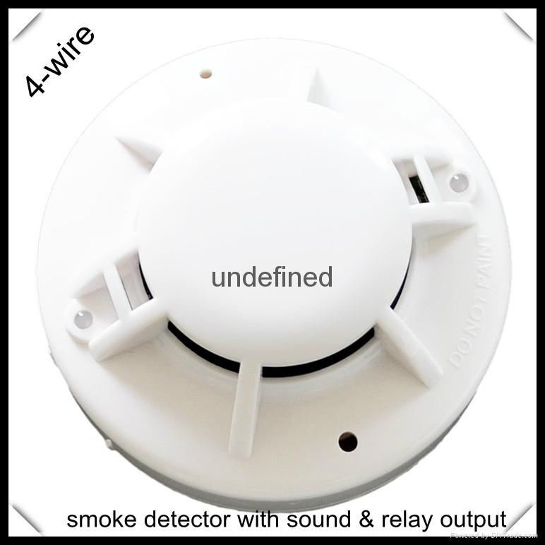 DC powered 4wire smoke detector with relay output zc142 zoanco