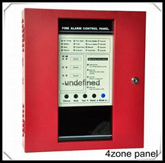 4zones conventional fire alarm control panel 