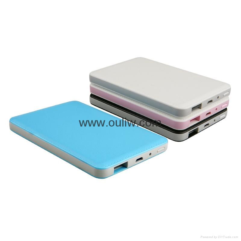 Univesal external usb power charger bank 5000mah portable power bank 3