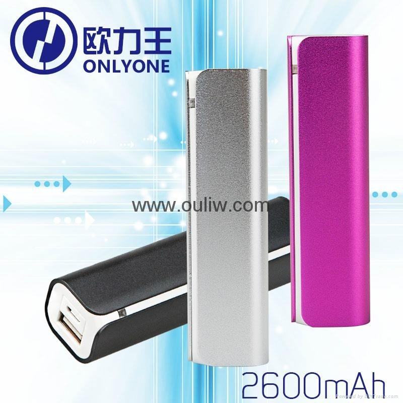 2600mah Portable Charger Lipstick Power Bank for Smart Phone 4