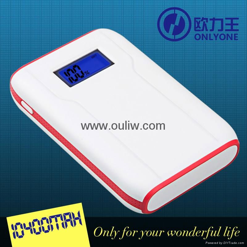 10400mah Dual USB LED Screen Power Bank for Mobiles 4