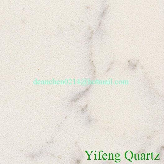 YF6305 Middle White Quartz Stone Surface
