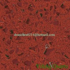 YF1801 Crystal Red Quartz Stone Surface