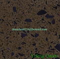 YF7013 Dark Crystal Brown Quartz Stone Surface