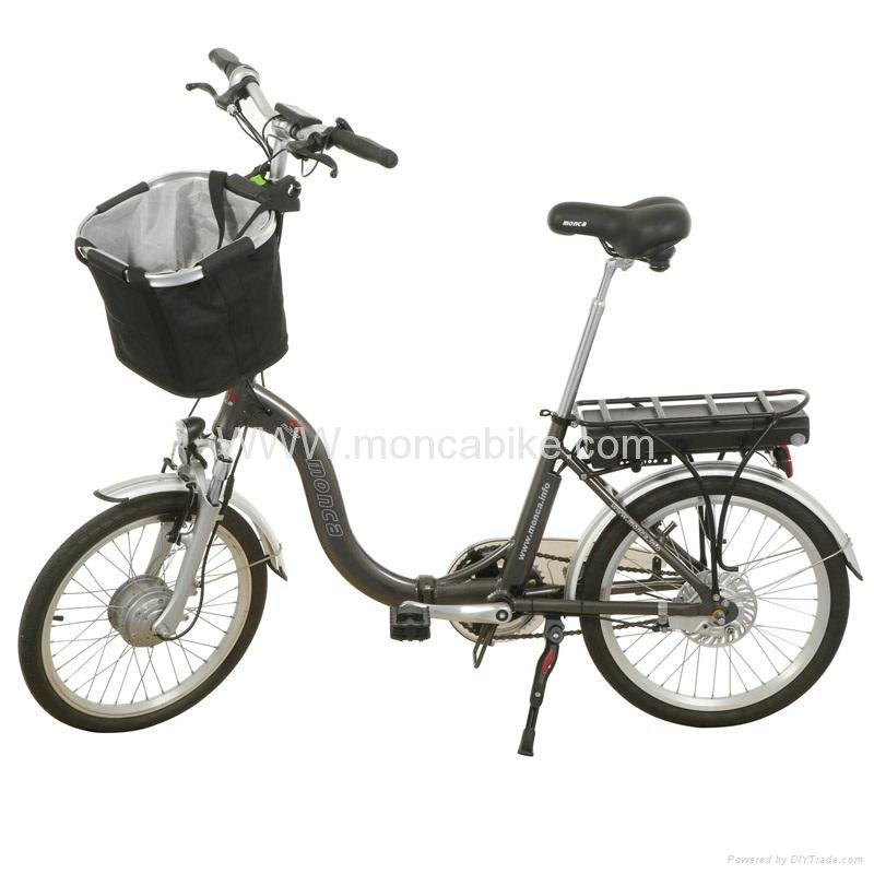 Electirc Folding Bike with basket infront