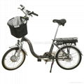 Electirc Folding Bike with basket infront 1