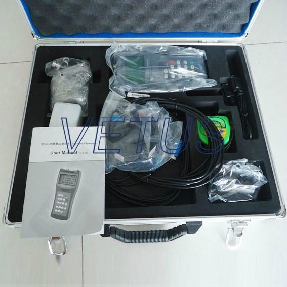 TDS-100H Ultrasonic water flow meter liquid water gas flowmeter tester 3