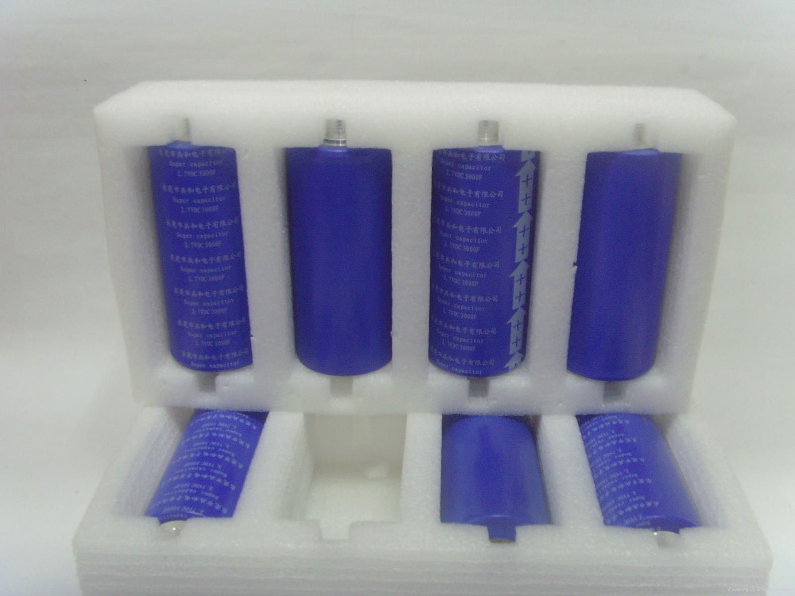 Startup capacitor in series module monomer super capacitor 3000 f2. 7 v 3