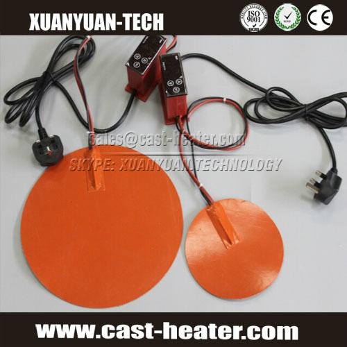 220V Round silicone rubber heater pad