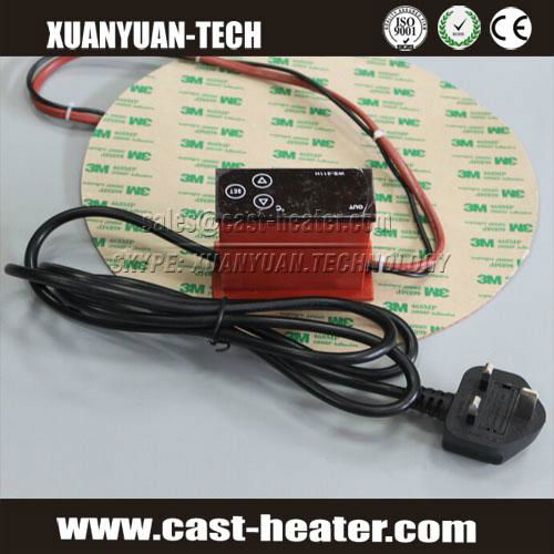 220V Round silicone rubber heater pad 2