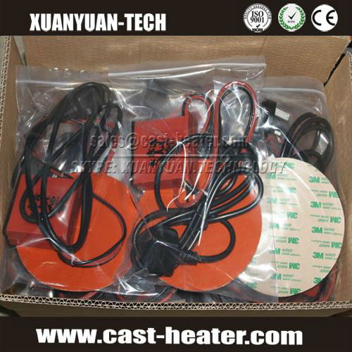 220V Round silicone rubber heater pad 4