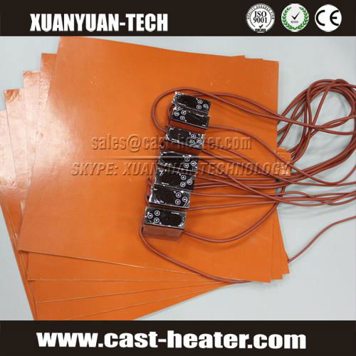 220V Round silicone rubber heater pad 5