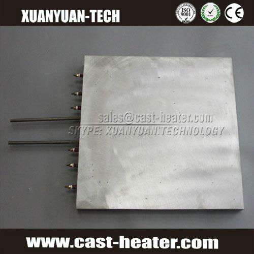 400V die cast aluminium heating plate with cooling tube 2