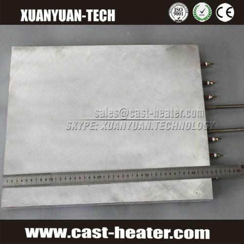 400V die cast aluminium heating plate with cooling tube 3