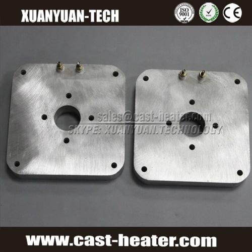 400V die cast aluminium heating plate with cooling tube 4