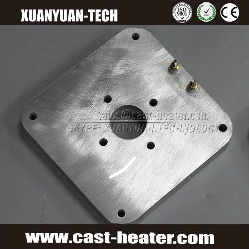 400V die cast aluminium heating plate with cooling tube 5