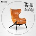 p22椅新款当代设计师休闲实木沙发椅样板房设计师家具