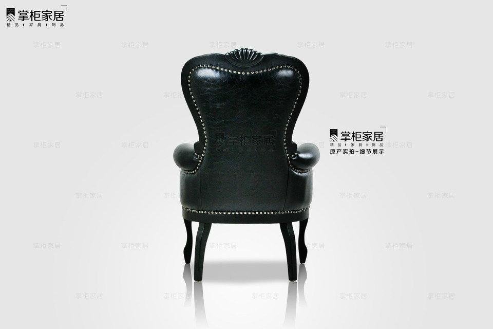黑色焚迹椅 大碳椅