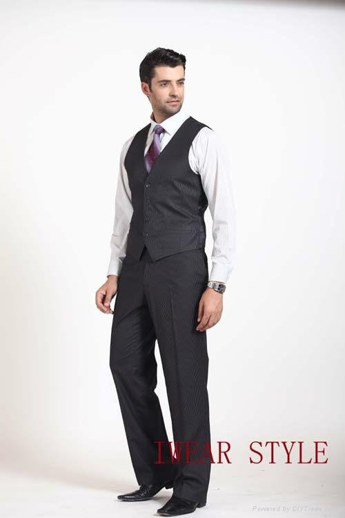  G8787 2015 In stock China elegant new design tuxedo wool business suit for men 3